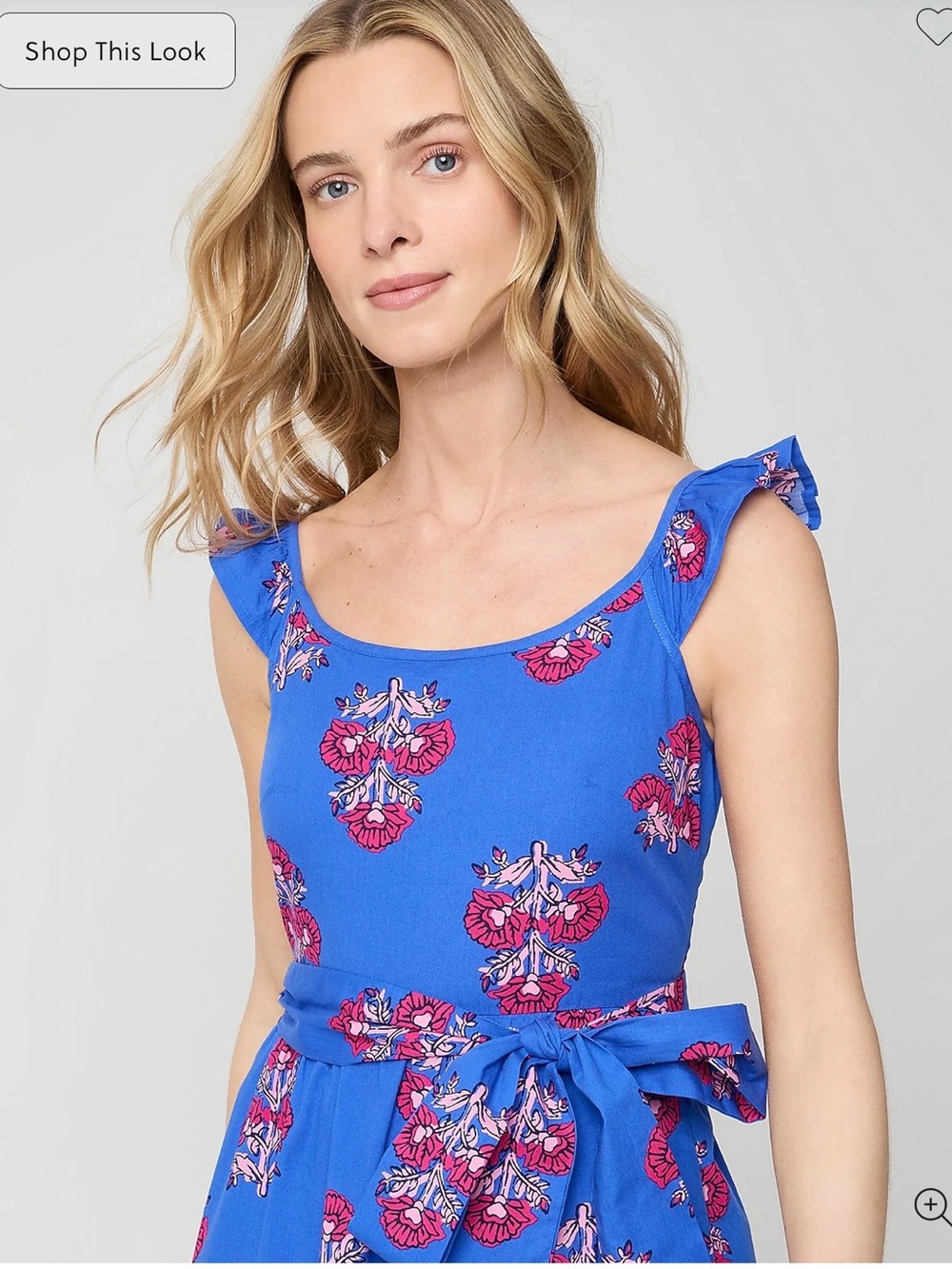 NWT! J. Crew Cotton Floral Tie-Waist Midi Dress. Size 12. - Picture 4 of 10